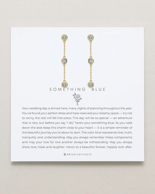 Something Blue Linear Earrings