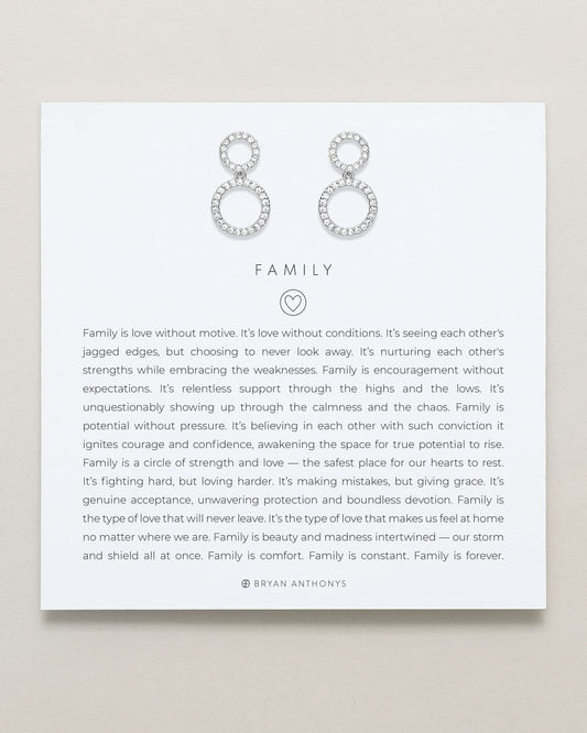 Family Drop Earrings