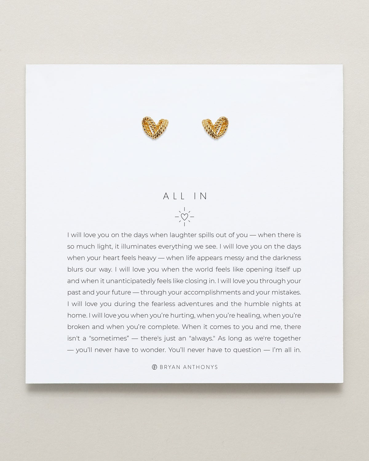All In Stud Earrings