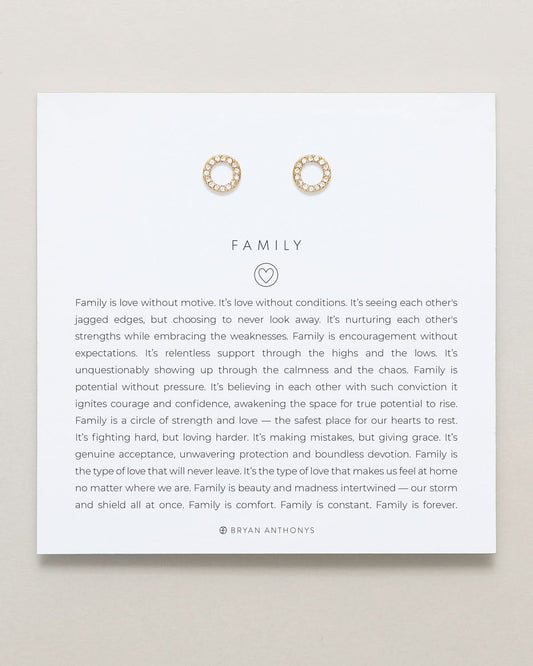 Family Stud Earrings