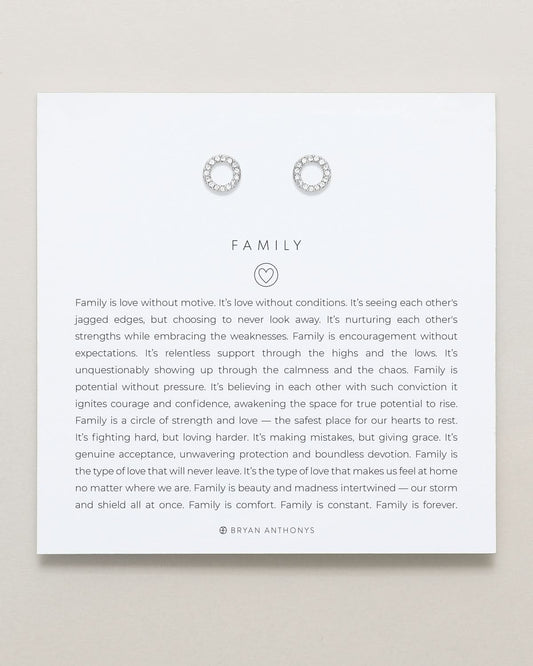 Family Stud Earrings
