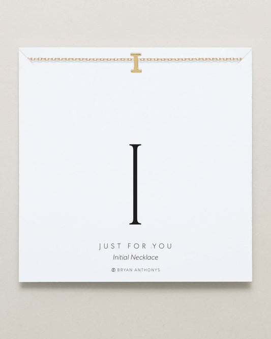 Just For You Initial Necklace — I
