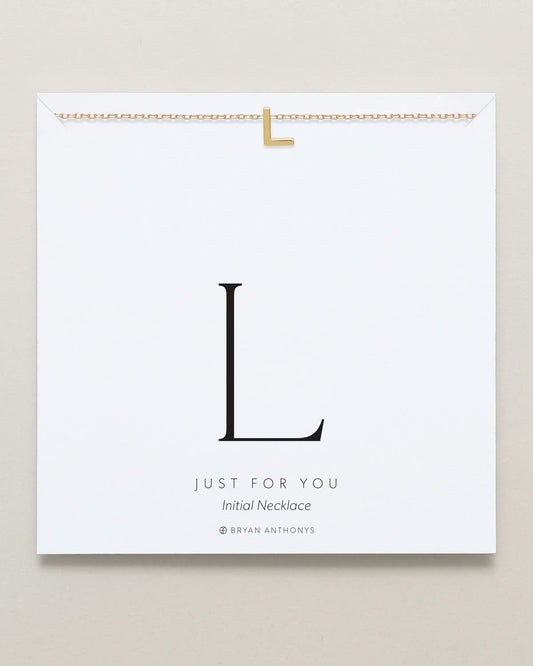 Just For You Initial Necklace — L