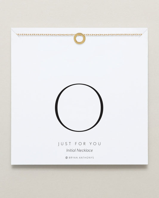 Just For You Initial Necklace — O