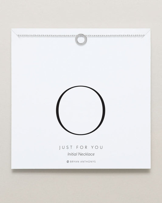 Just For You Initial Necklace — O