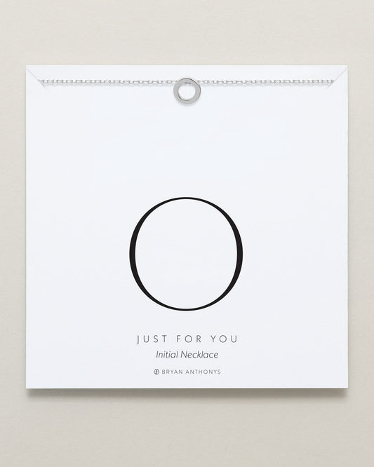 Just For You Initial Necklace — O