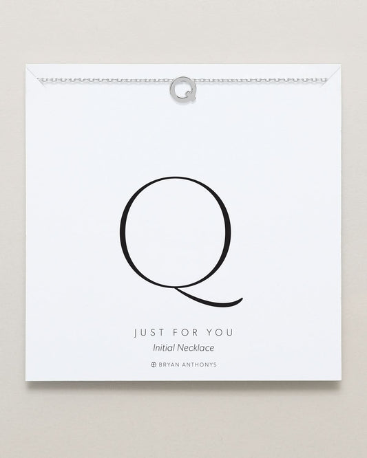 Just For You Initial Necklace — Q