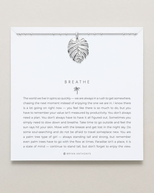Breathe Pendant Necklace