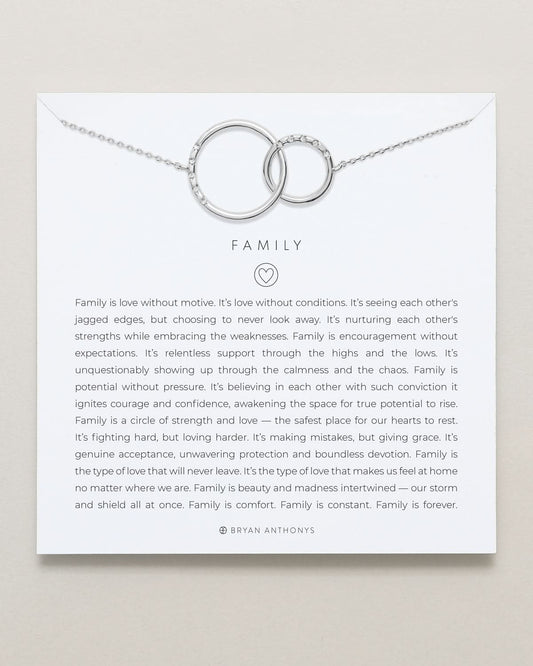 Family Interlocking Circles Necklace