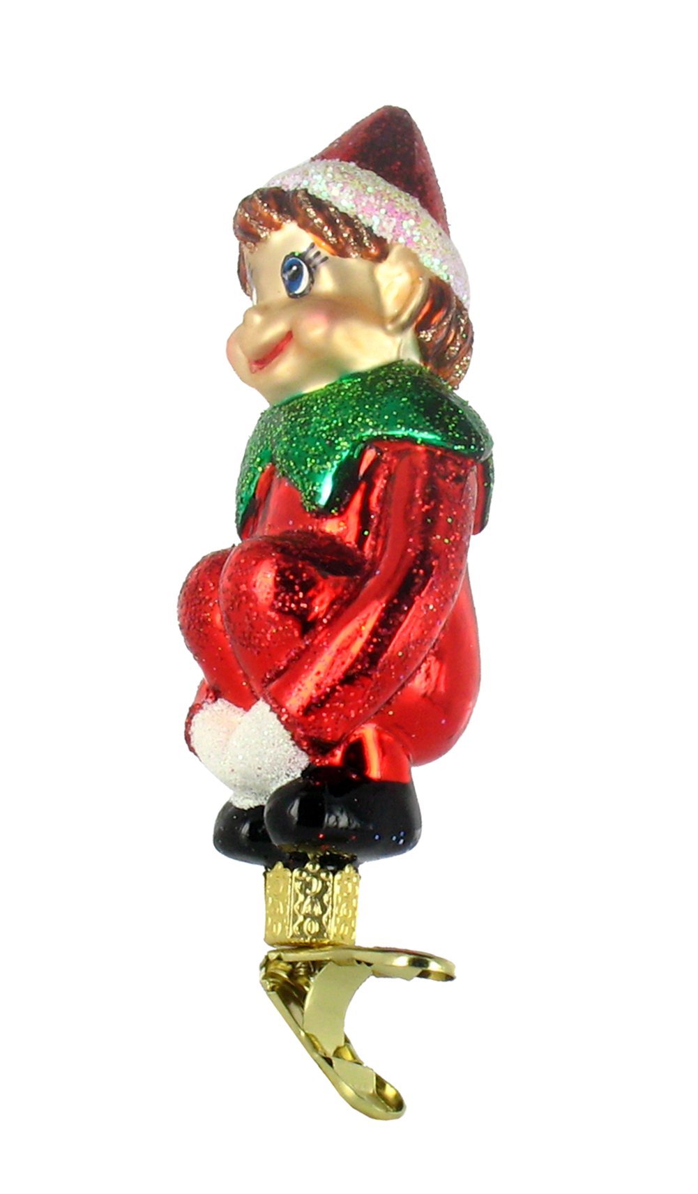 Old World Christmas Christmas Pixie With Clip
