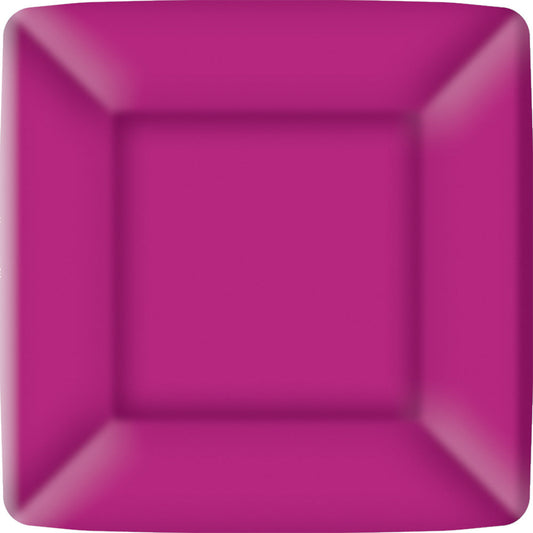 Raspberry Square Paper Salad / Dessert Plate