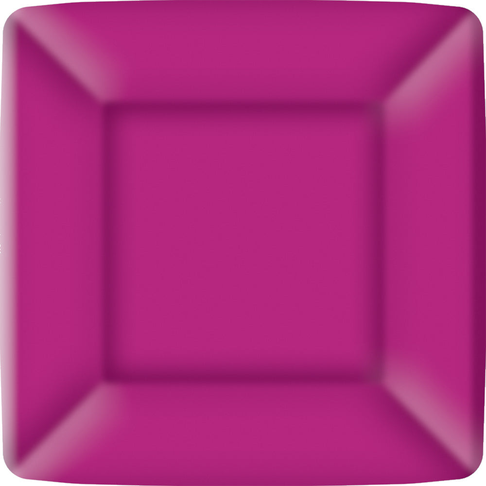Raspberry Square Paper Salad / Dessert Plate
