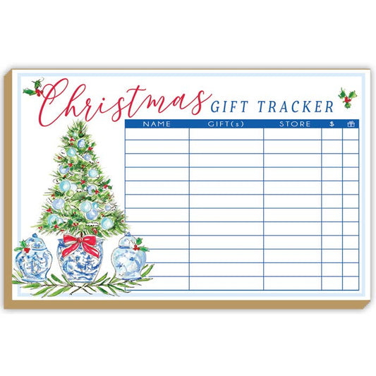 Christmas Gift Tracker Luxe, Large Notepad