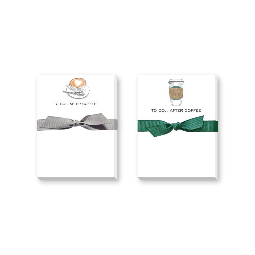 “TO DO AFTER COFFEE” Notepad