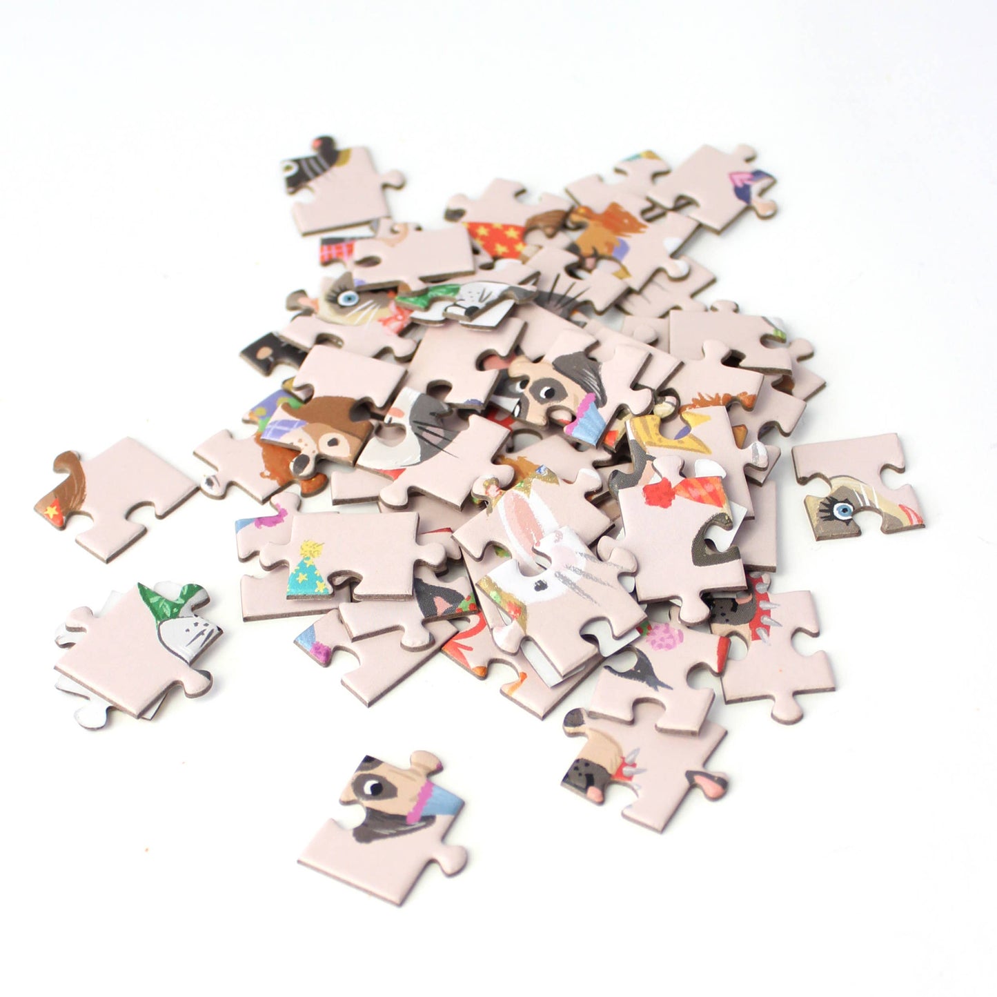 Puzzle Greeting Card - Party Animals