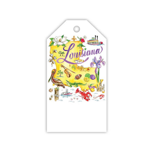 Louisiana Handpainted Icons Gift Tags