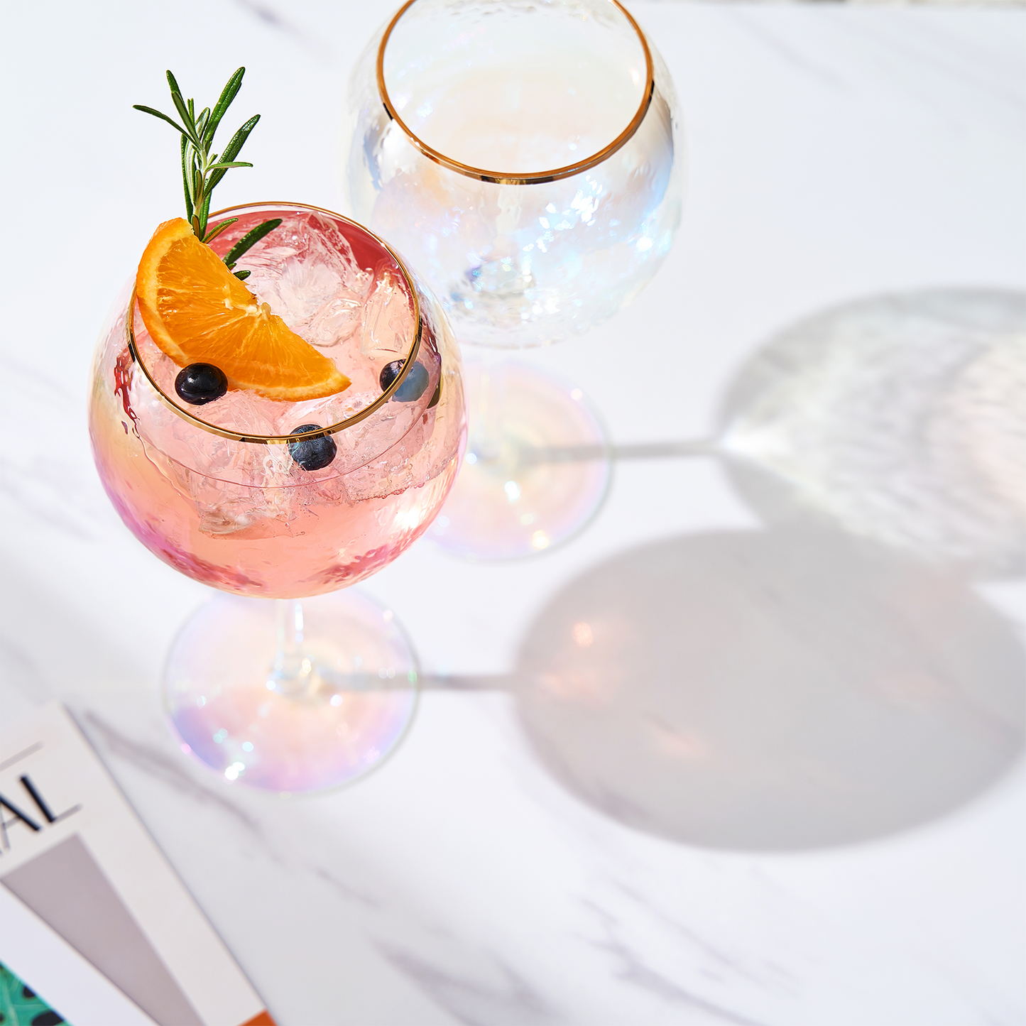 Dulce Stemmed Wine Glassware, Set of 2