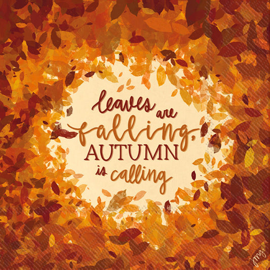 Autumn Is Calling - Cocktail Napkin