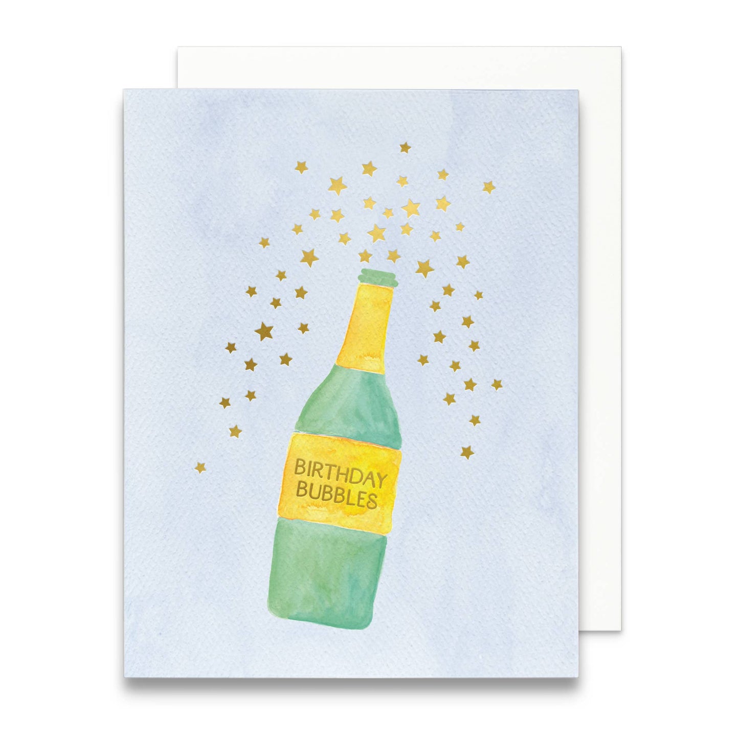 Birthday Bubbles Greeting Card | Champagne Birthday Card