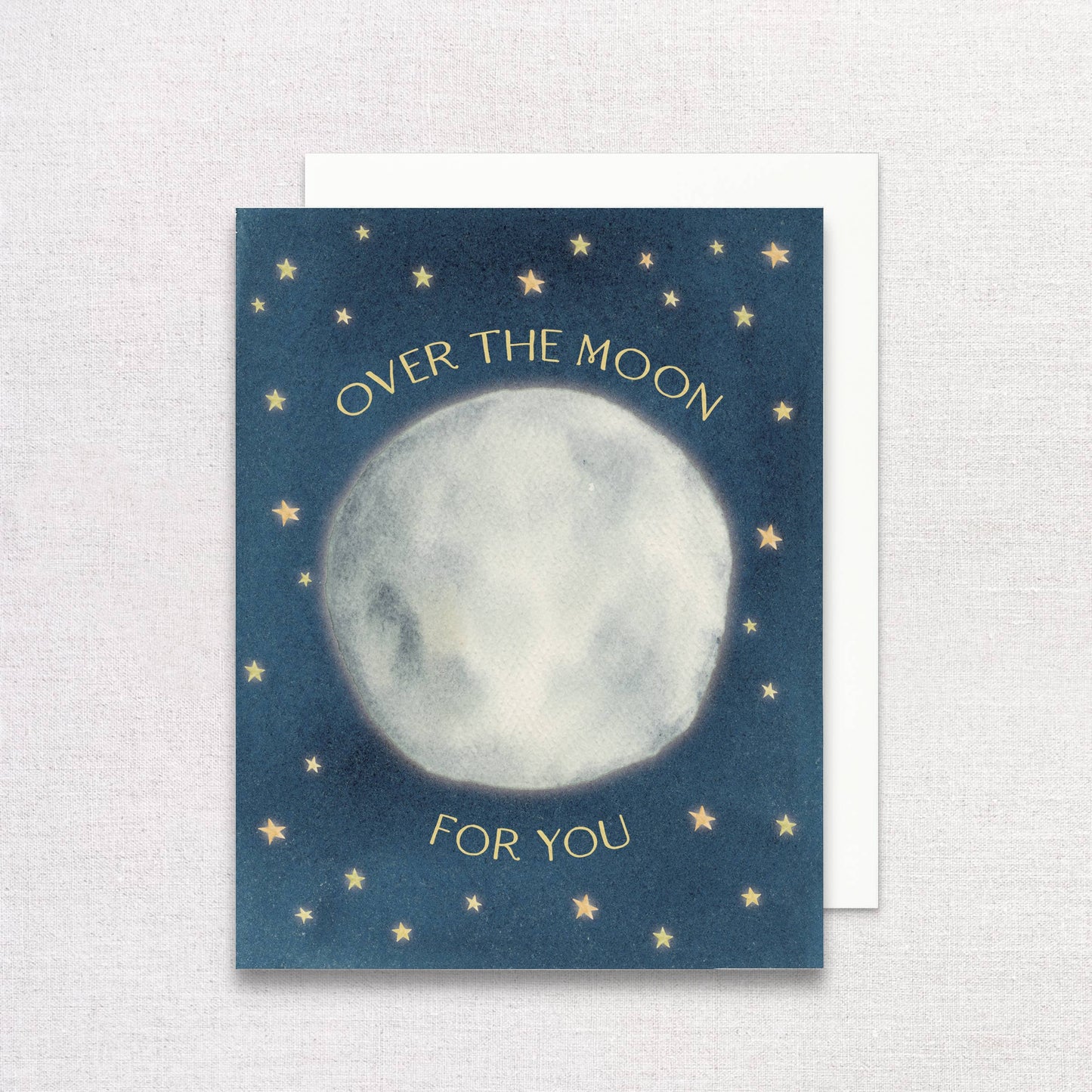 Over the Moon for You Greeting Card | Congratulations Card