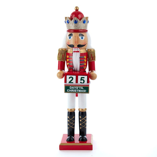 15" Nutcracker King With Calendar