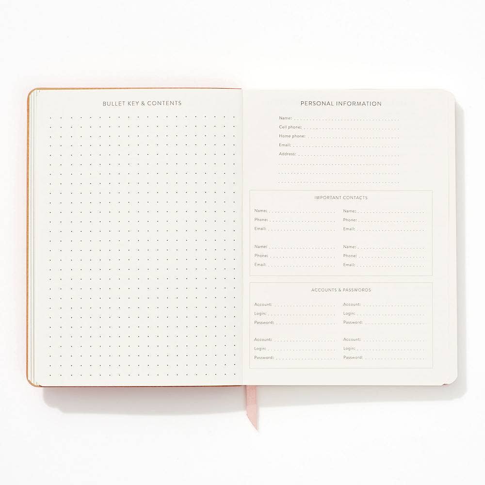 Light Pink Suede Journal