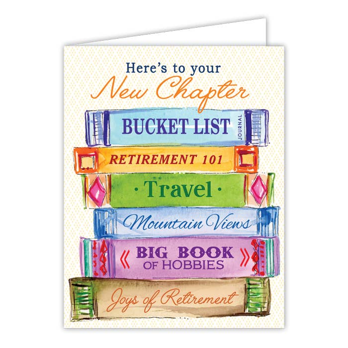 "Here's to Your New Chapter" Retirement Greeting Card