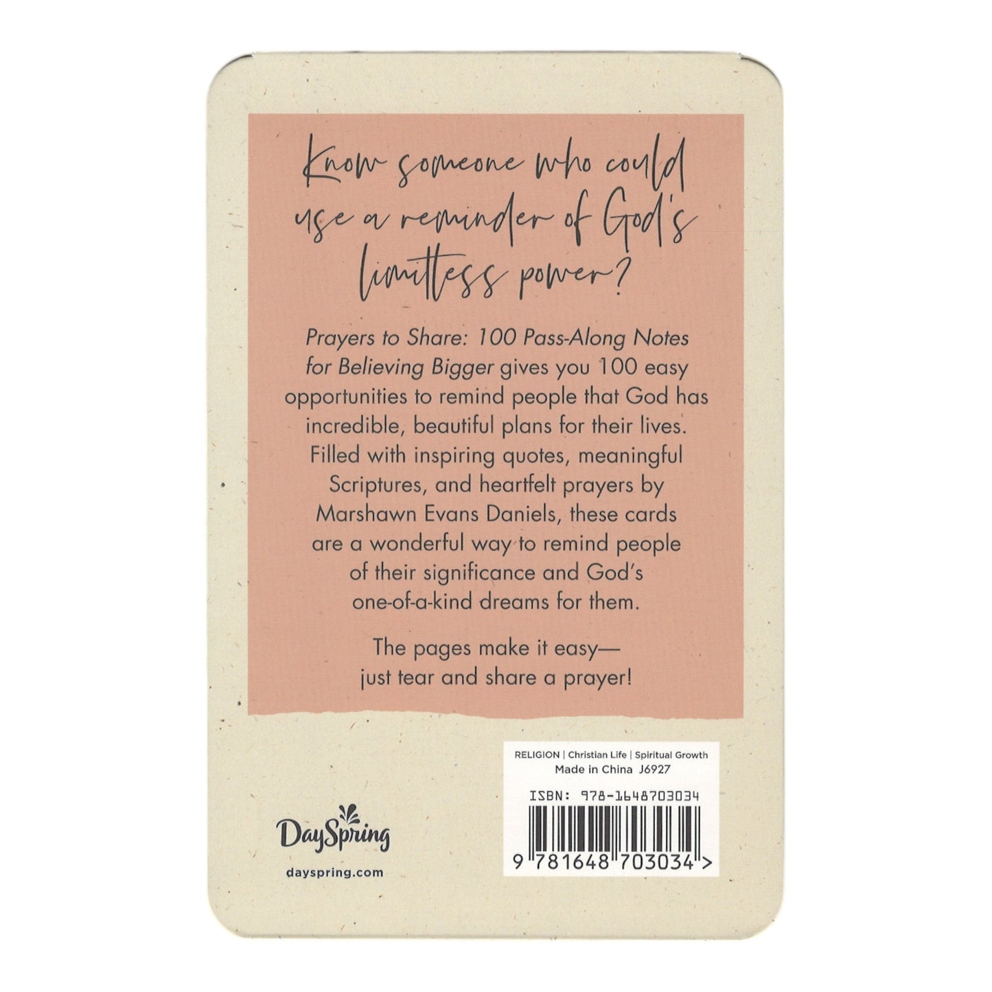 Prayers to Share: 100 Pass Along Notes to Believing Bigger