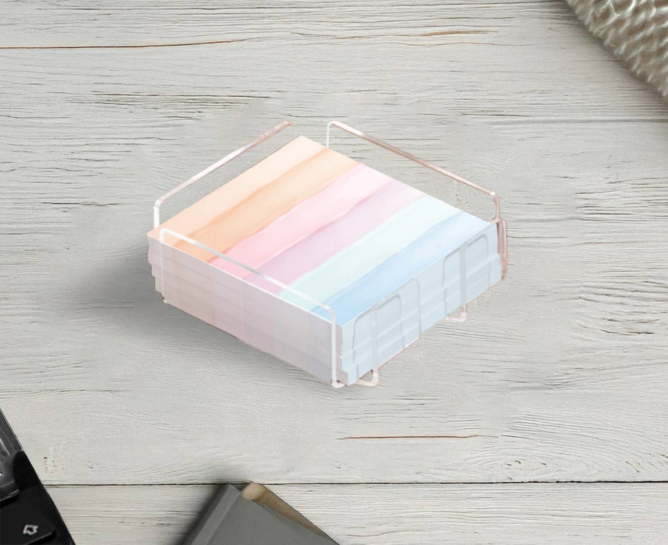 Clear, Acrylic Tray for 3x3 or 4x6 Post-it® Notes