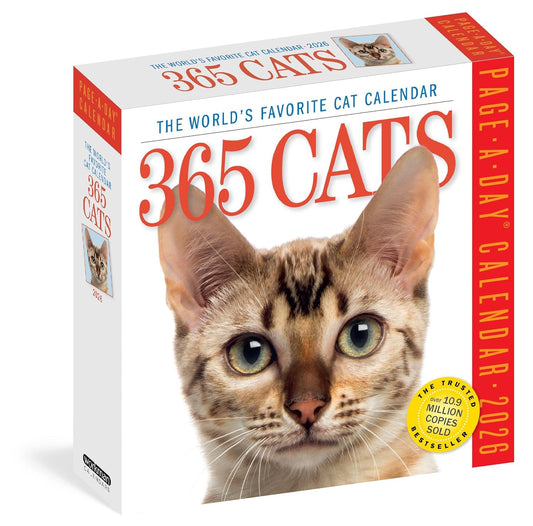 365 Cats Page-A-Day Calendar 2026: The World's Favorite Cat Calendar