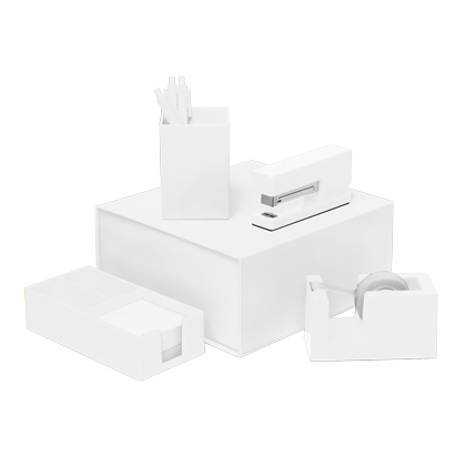 White Desk Set