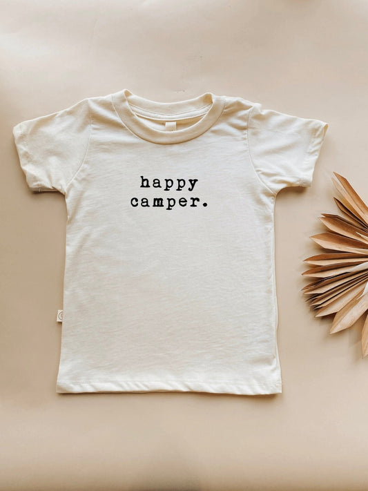 Happy Camper Organic Cotton Short Sleeve Toddler T-Shirt