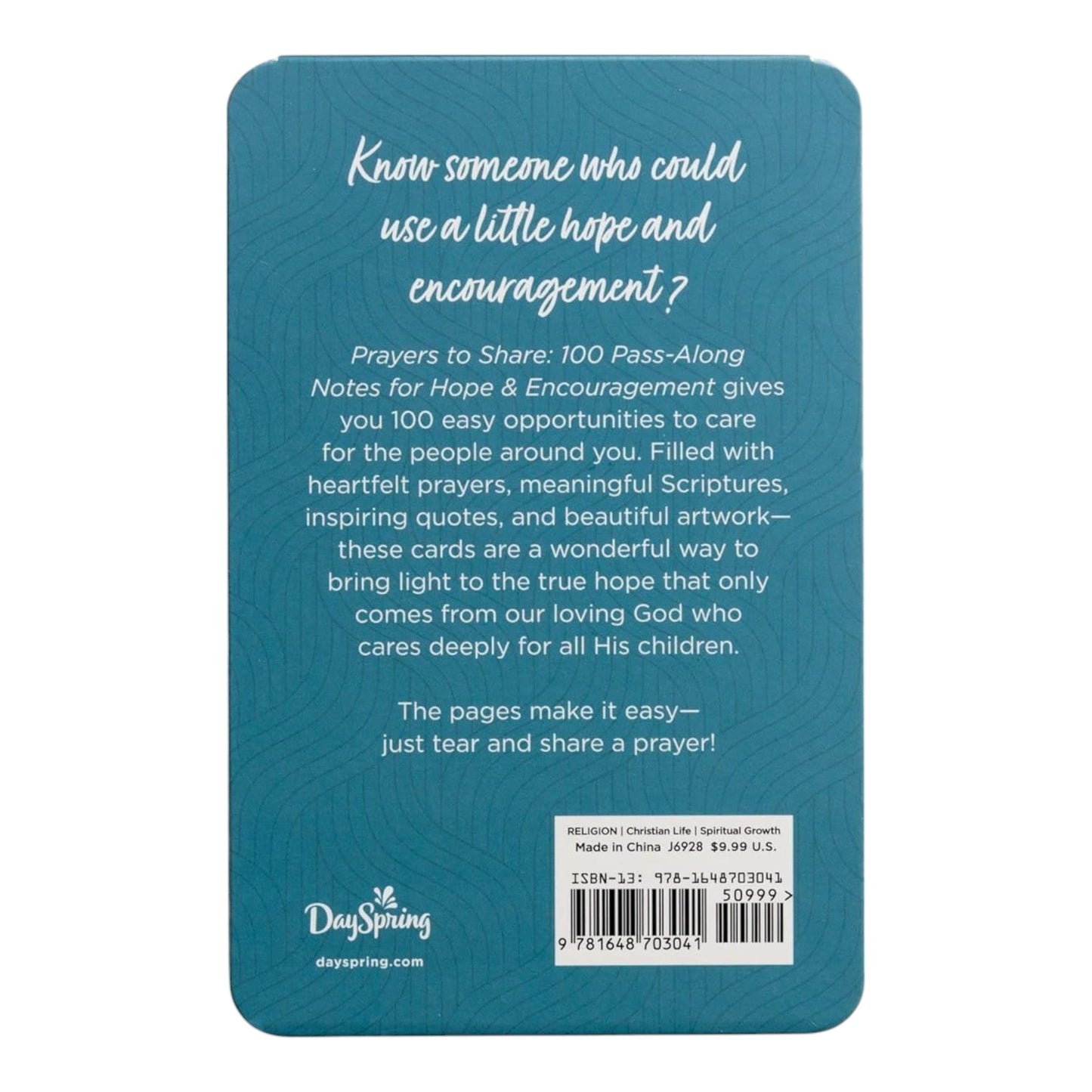 Prayers to Share: 100 Pass Along Notes for Hope & Encouragement