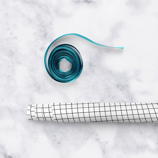 MODERN GRID B&W Gift Wrap Sheets