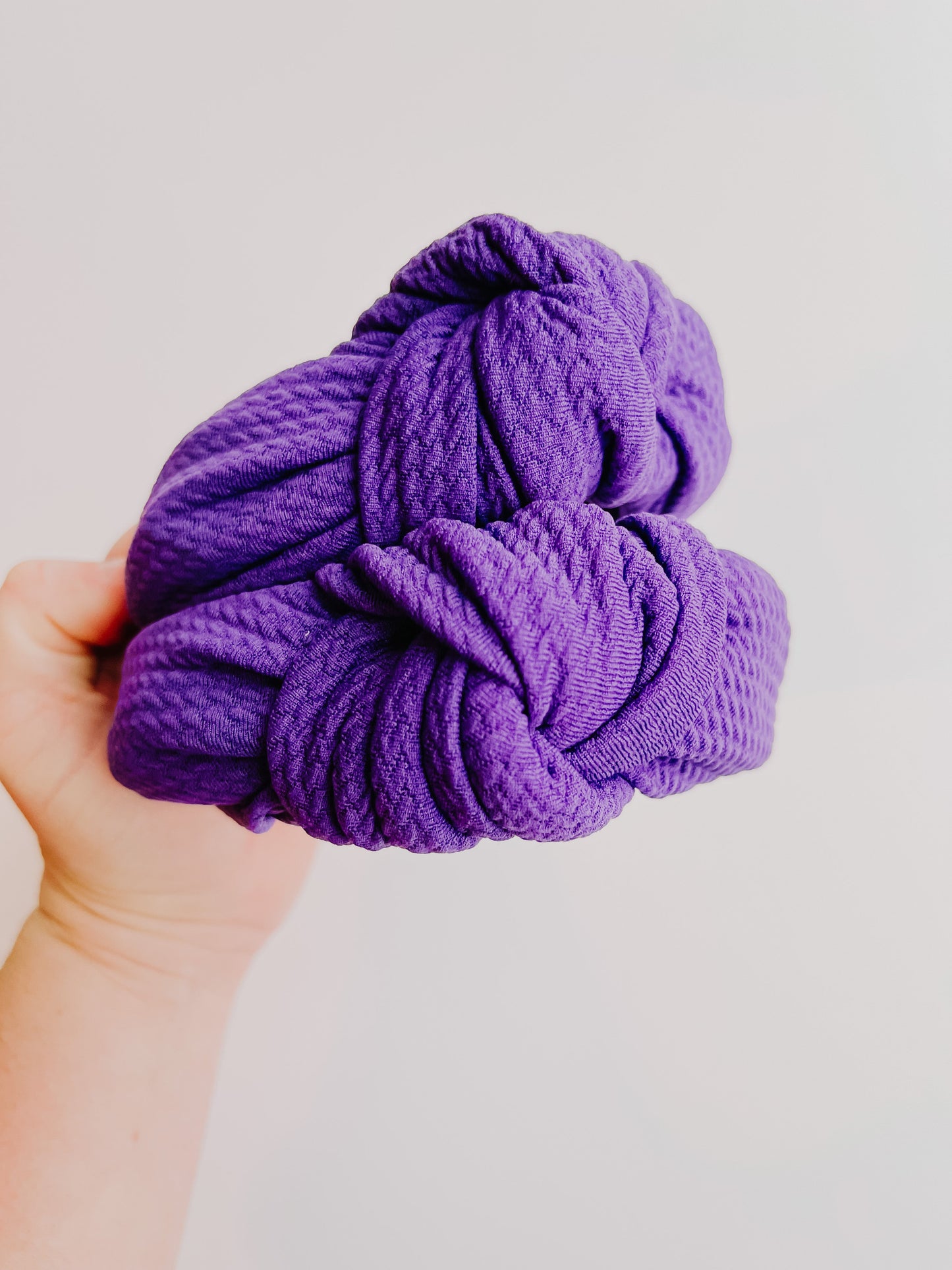 Purple Knotted Headband for Girls & Women