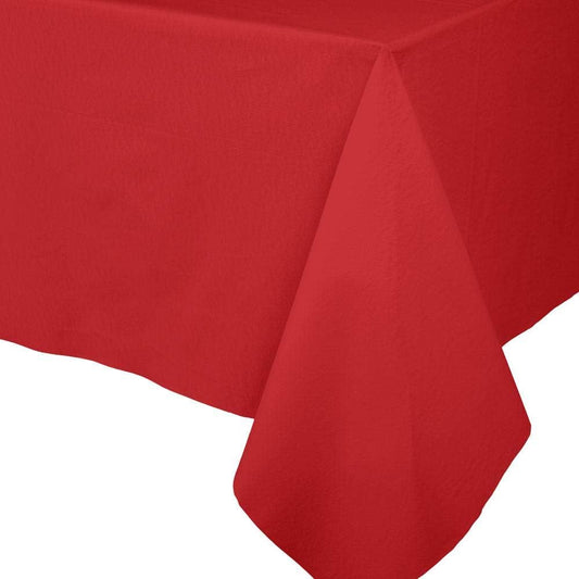 Paper Linen Solid Table Cover in Red