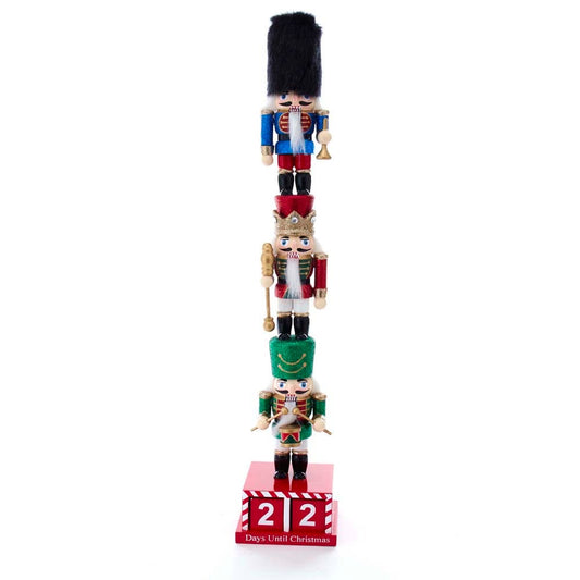 16" Stacked Nutcrackers With Calendar