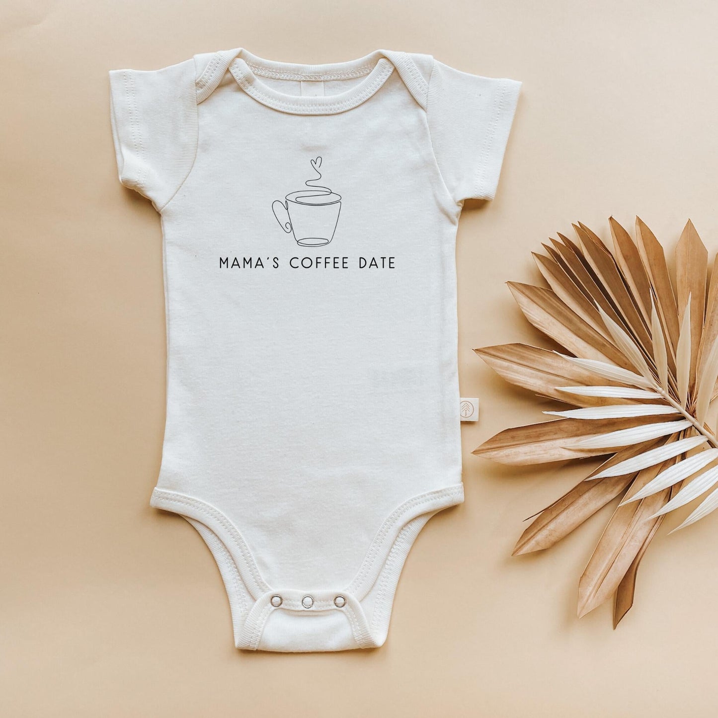 Mama's Coffee Date Organic Baby Bodysuit