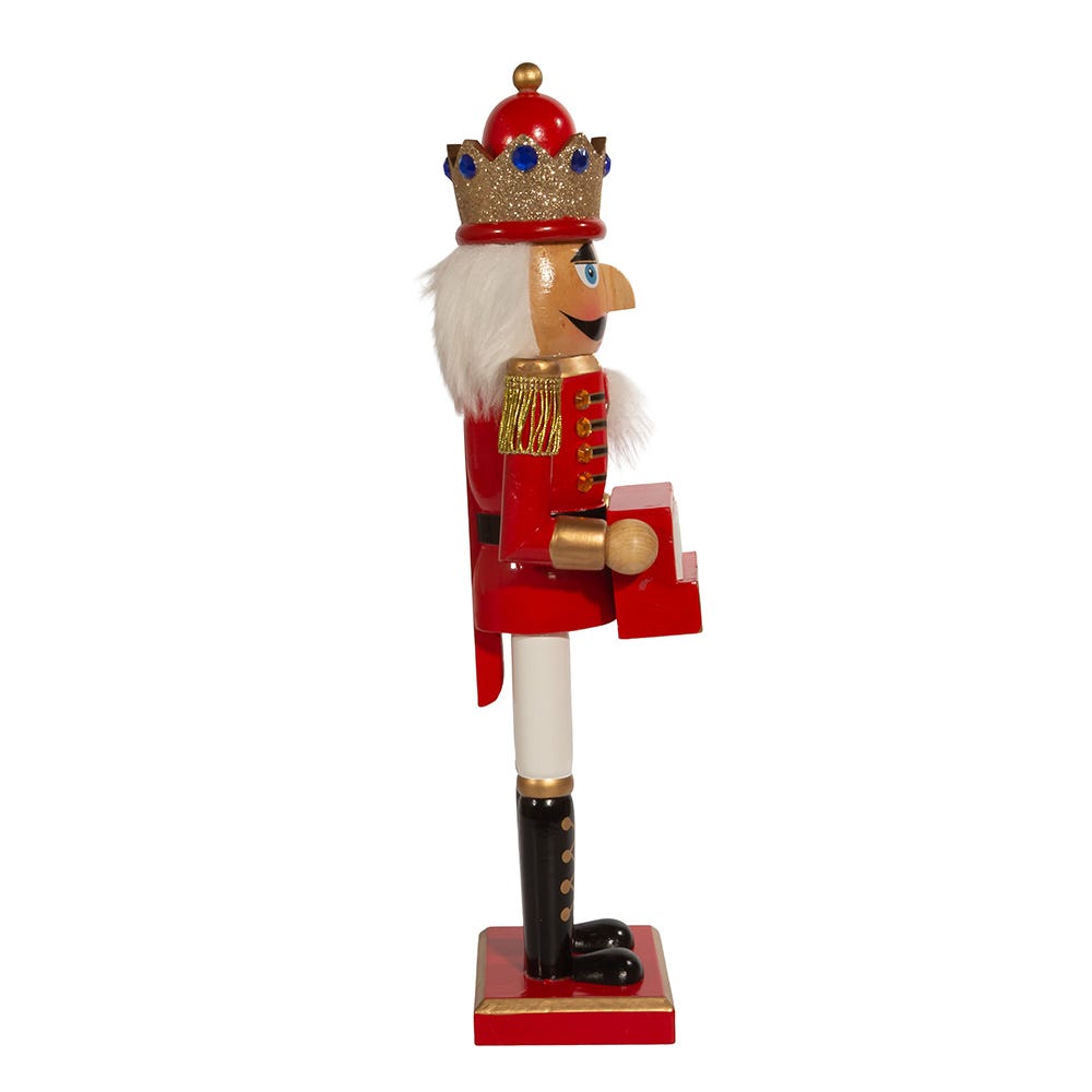15" Nutcracker King With Calendar