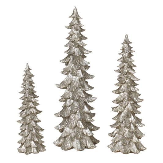 Silver Resin Tree -