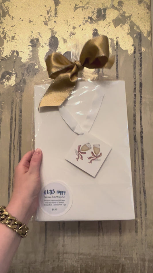 Champagne Toast Gift Bag Set