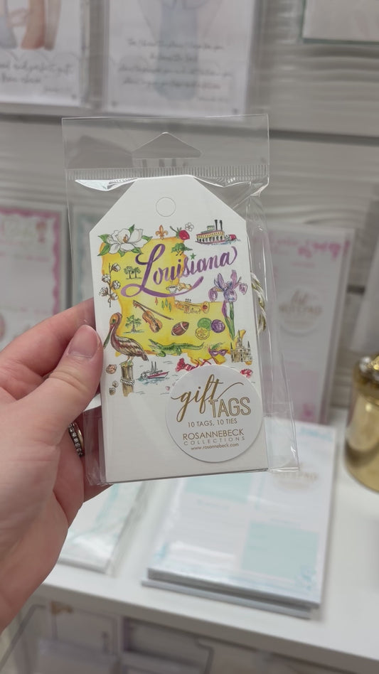 Louisiana Handpainted Icons Gift Tags
