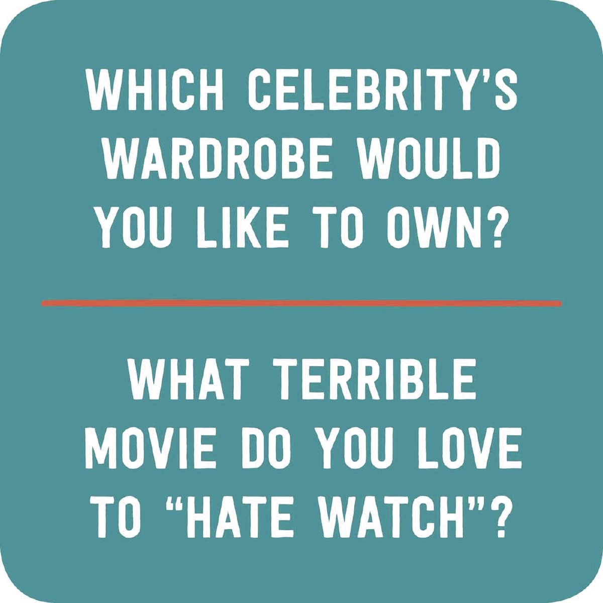 Life of the Party Cocktail Coasters: 60 Conversation Starters to Amaze, Amuse, and Entertain