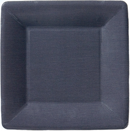 Classic Linen Black - Square Desert/Salad Plate