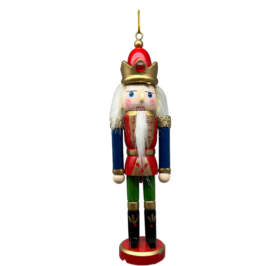 Wooden Nutcracker Ornament - King