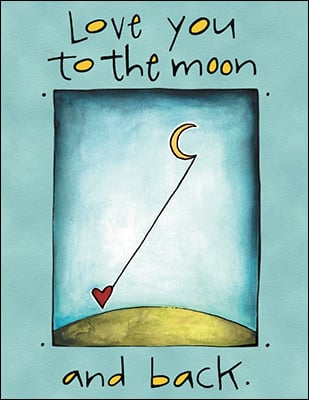 Notion - To the Moon And Back Birthday Card