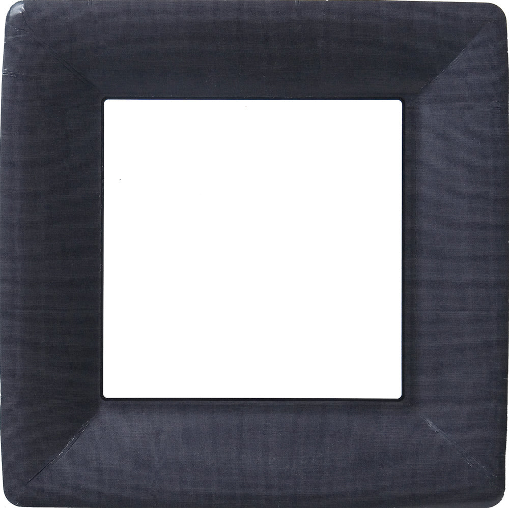 Classic Linen Black - Square Dinner Plate
