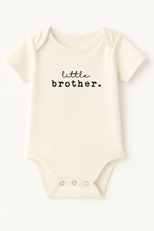 Little Brother Organic Cotton Short Sleeve Baby Bodysuit