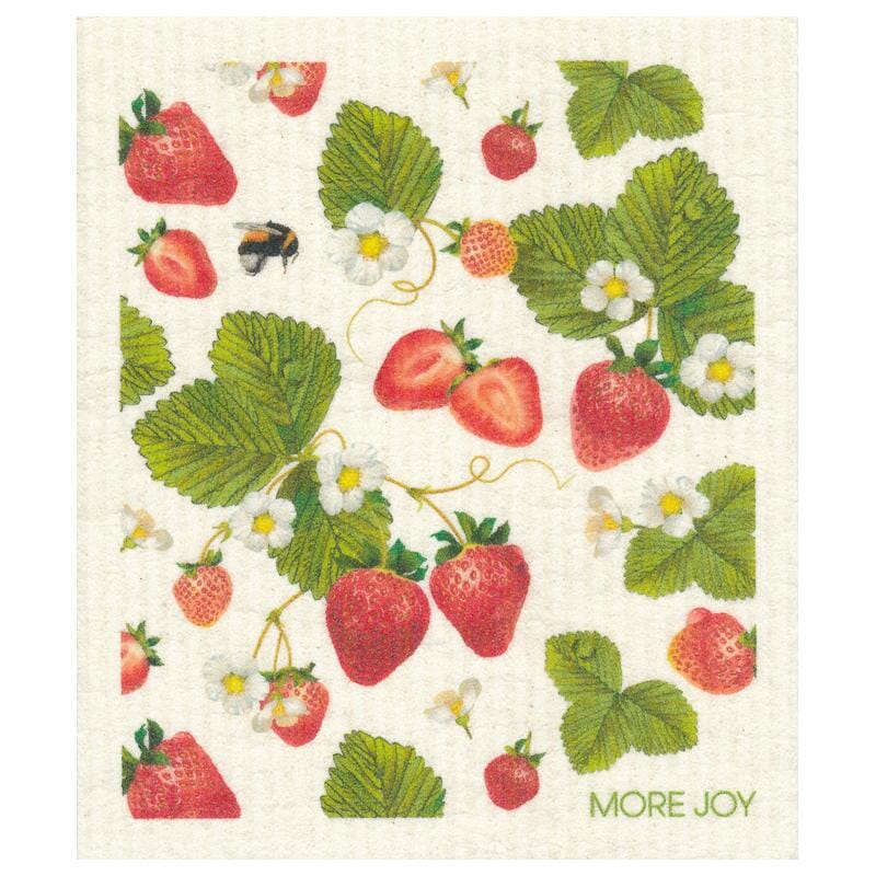 Strawberries Swedish dishcloth | Red, white and green