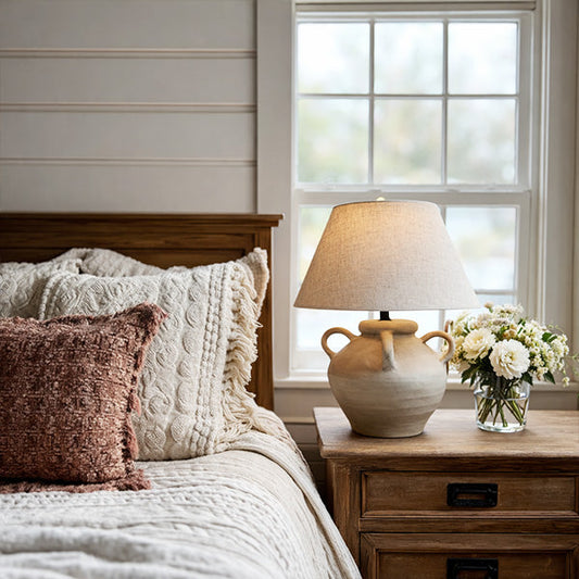 Artisan Inspired Round Table Lamp